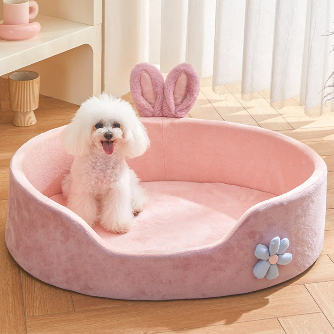Detachable Washable Pet Bed – Soft, Comfortable & Warm Dog & Cat Sleeping Bed – All-Season Cozy Pet Cushion