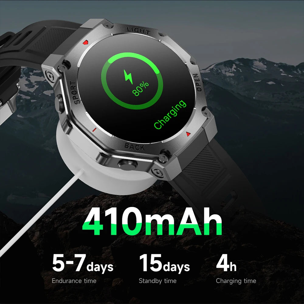 2025 New LED Smart Watch Men's HD AMOLED Bluetooth