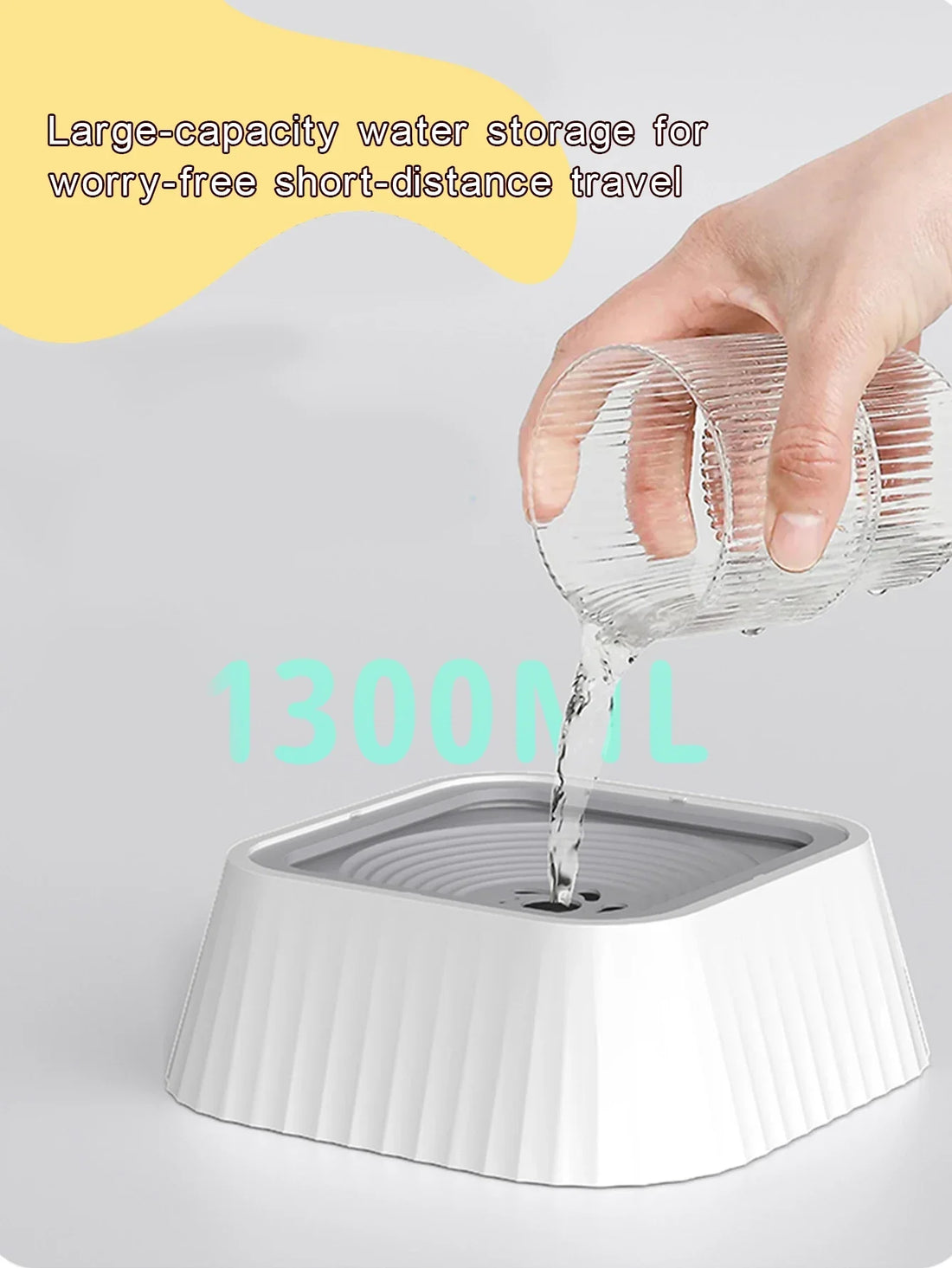 Pet Water Fountain with Floating Plates – No-Spill Dog Water Bowl & Slow Feeder