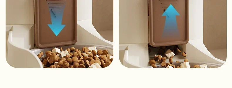 Automatic Pet Water & Food Dispenser – Dual Compartment with Wet/Dry Separation – Ideal for Cats & Small Dogs