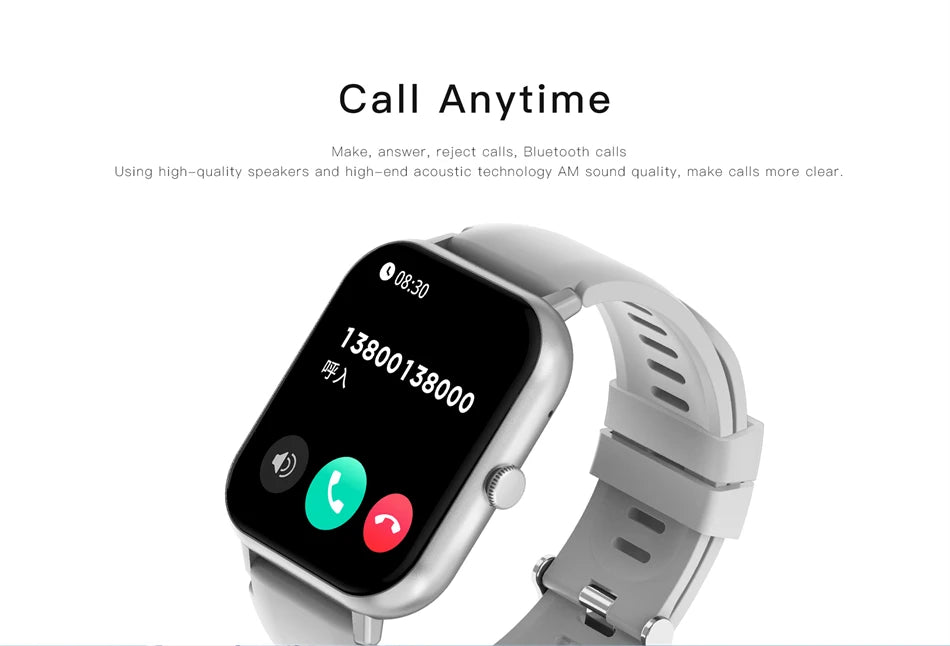 LIGE Waterproof Smart Watch Bluetooth Call Women