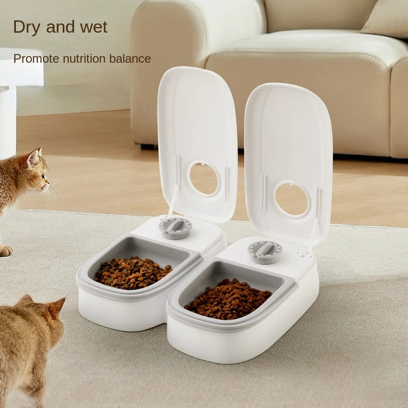 Single Automatic Pet Food Dispenser Bowl with Timer