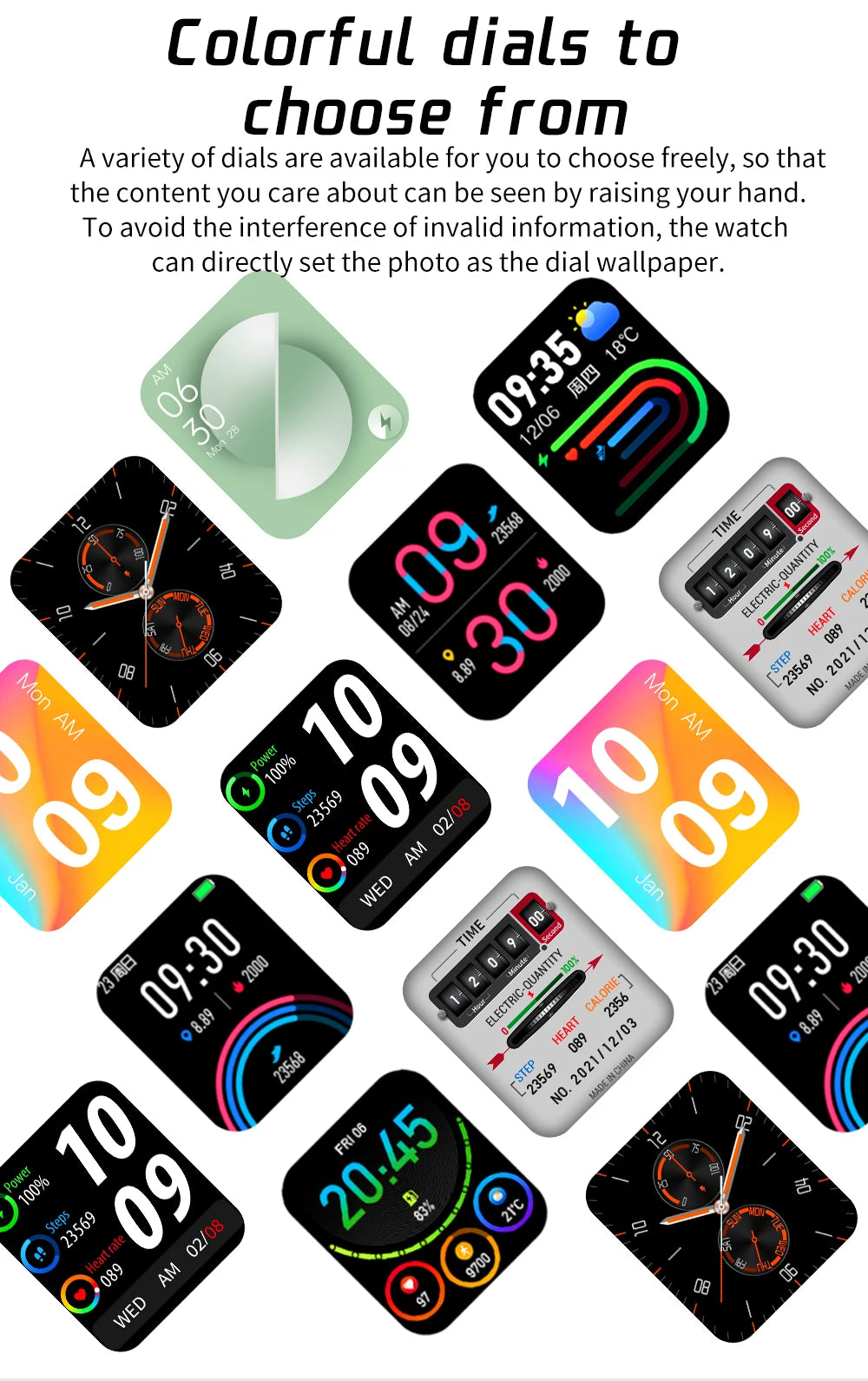 2022 Digital Smartwatch Sports Fitness Men's Women
