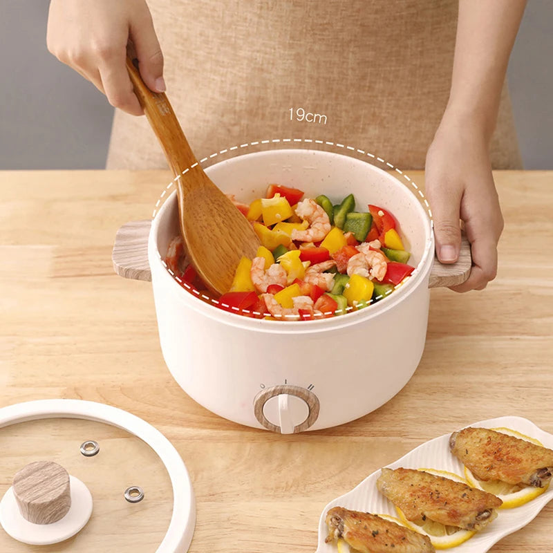 Multi-Function Mini Electric Cooker – 1.2L Portable Cooking Pot for Boiling, Steaming, and Rice Cooking – Ideal for Dorms, Offices, and Small Households