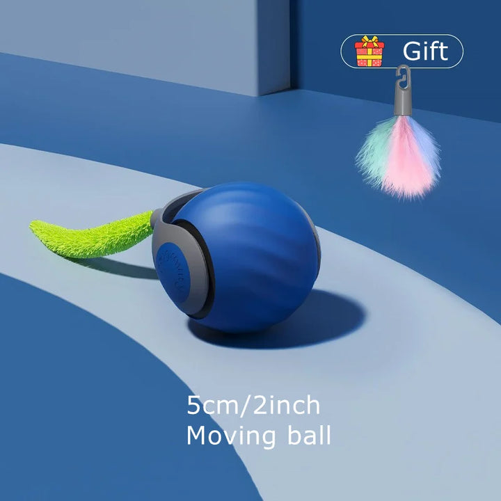Smart Automatic Moving Bouncing Ball – Interactive USB Rechargeable Toy for Dogs & Cats