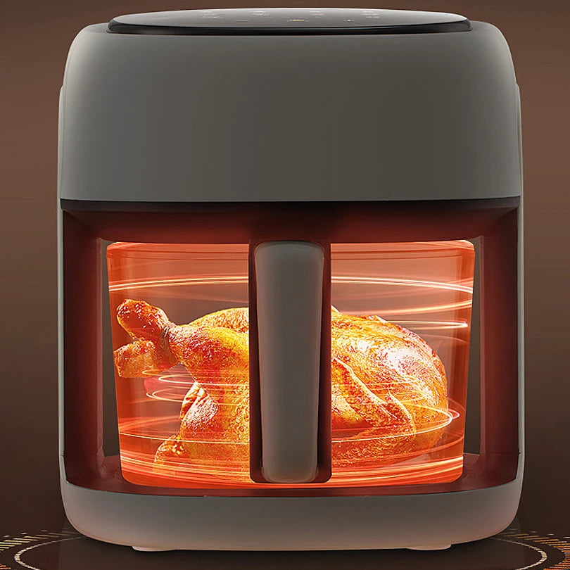 Smart Air Fryer Electric Visual Window 4.5L – Oil-Free 360° Convection Oven with Digital Controls for Healthy Cooking