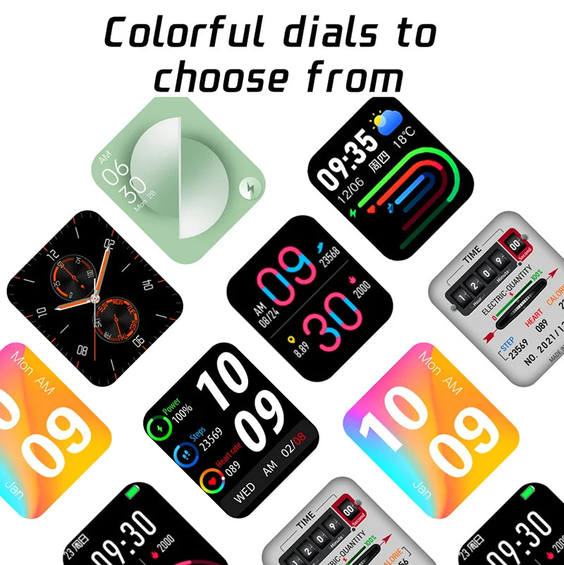2022 Digital Smartwatch Sports Fitness Men's Women