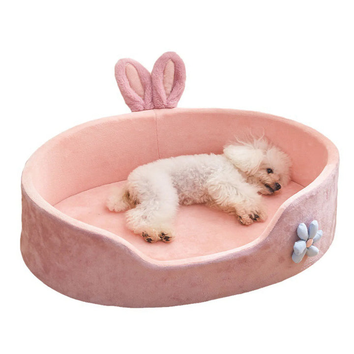 Detachable Washable Pet Bed – Soft, Comfortable & Warm Dog & Cat Sleeping Bed – All-Season Cozy Pet Cushion