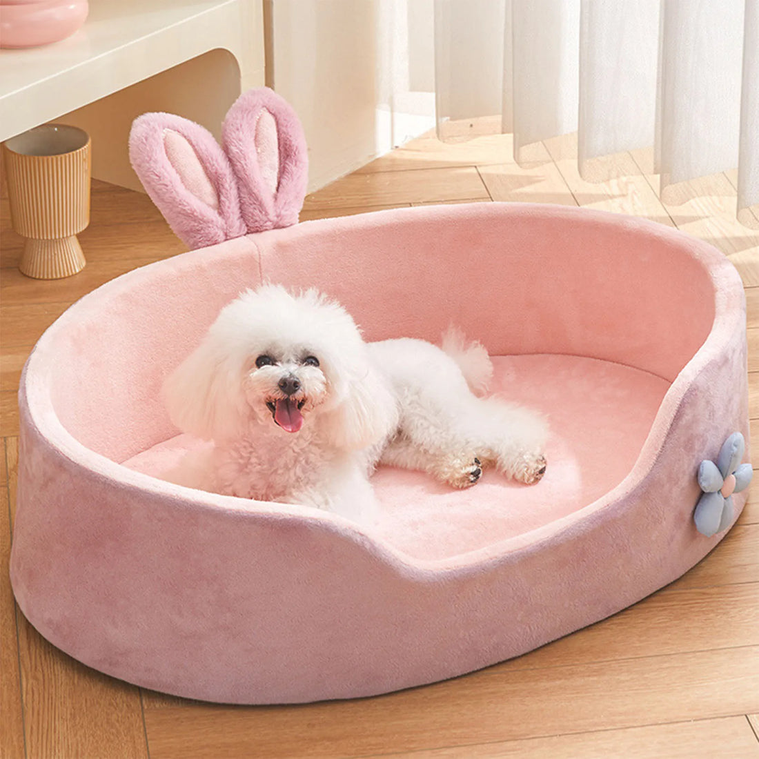 Detachable Washable Pet Bed – Soft, Comfortable & Warm Dog & Cat Sleeping Bed – All-Season Cozy Pet Cushion