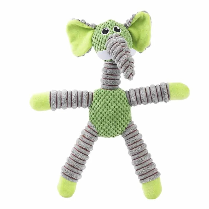 Elephant Pet Push Toy – Interactive Self-Relieving & Vocalizing Toy for Dogs & Cats – Bite-Resistant Teeth Grinding Chew Toy