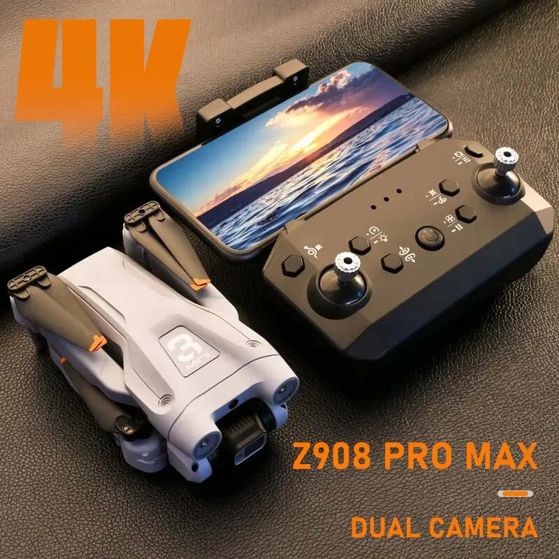 MINI Z908Pro Max Drone – 4K UHD Camera, Brushless Motor, WiFi FPV, Obstacle Avoidance, Folding RC Quadcopter for Beginners & Intermediates