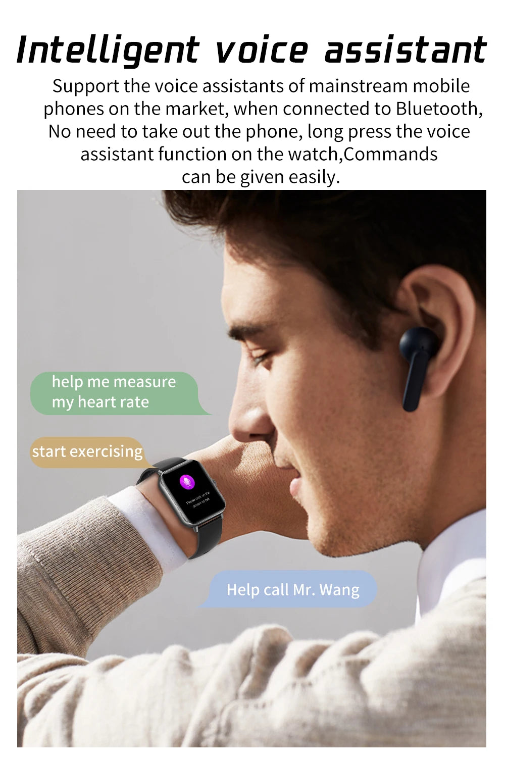 2022 Digital Smartwatch Sports Fitness Men's Women