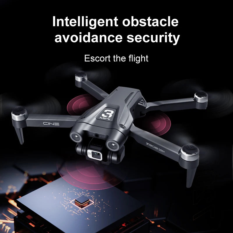 MINI Z908Pro Max Drone – 4K UHD Camera, Brushless Motor, WiFi FPV, Obstacle Avoidance, Folding RC Quadcopter for Beginners & Intermediates