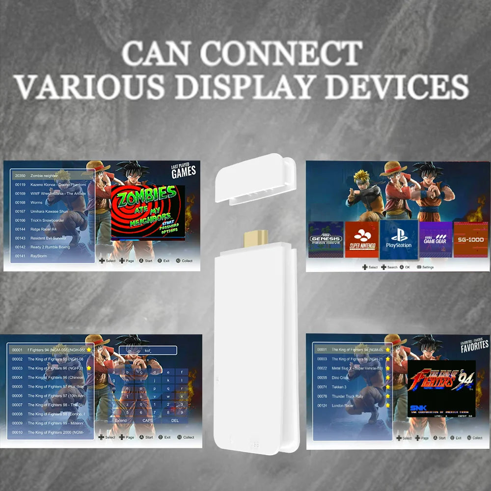 M15 4K Retro Game Stick – 40,000+ Classic Games, 128GB, Dual Wireless Controllers