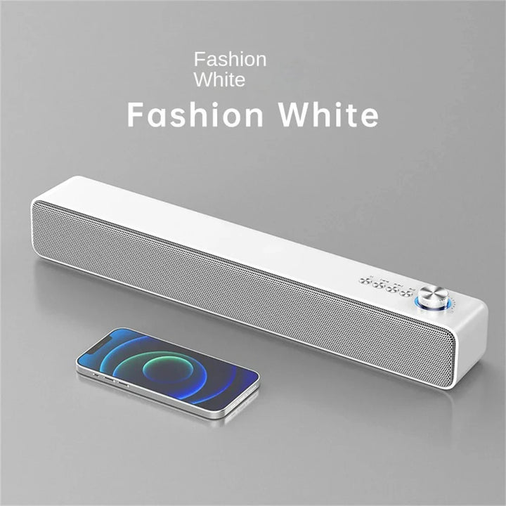 Original Bluetooth Subwoofer Soundbar – Wireless Audio Echo Wall Speaker for TV, Computer, and Home Theater