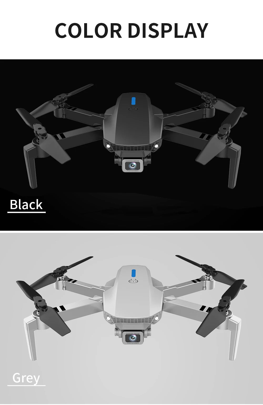 Foldable RC Drone – 4K HD Camera, WiFi FPV, Altitude Hold, Compact Quadcopter for Kids & Beginners