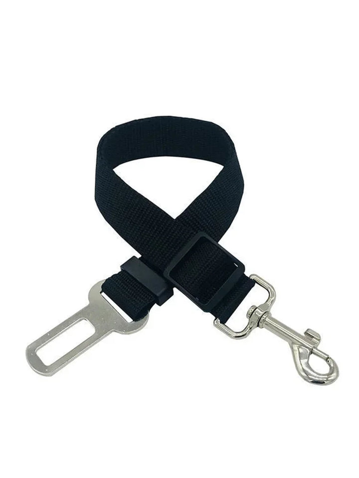 Adjustable Pet Safety Rope for Cars – Dog Traction Belt for Secure Car Travel – Durable Car-Mounted Pet Restraint in Black, Red & Blue