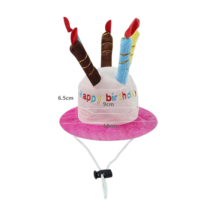 Adjustable Birthday Party Dog Hat – Cute Pet Costume Hat for Dogs & Cats – Puppy Grooming & Dress-Up Accessory