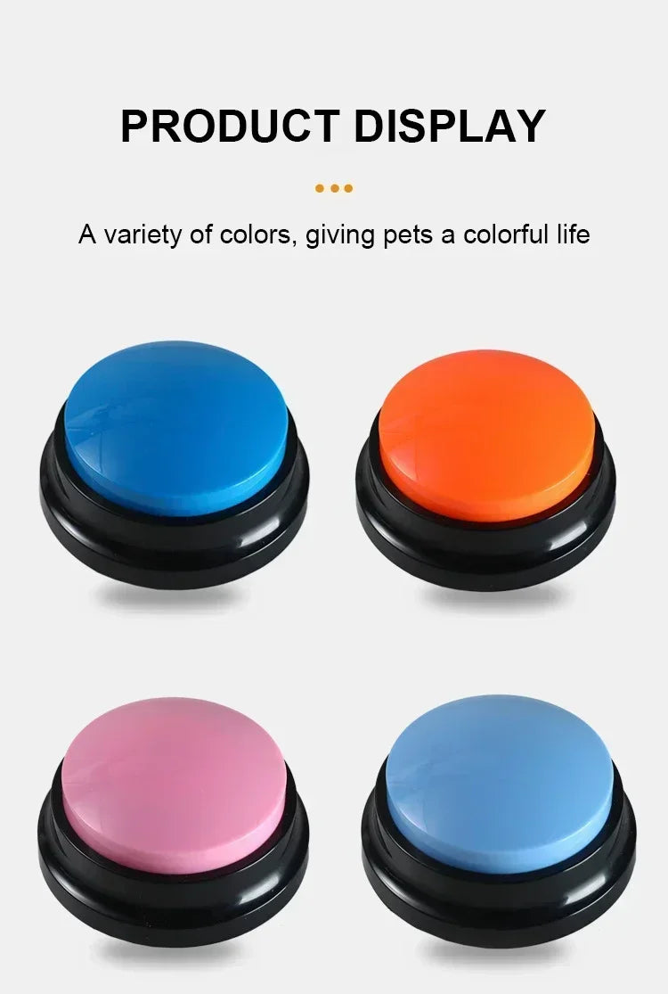 Pet Sound Box Recordable Talking Button – Interactive Communication & Training Tool for Dogs & Cats