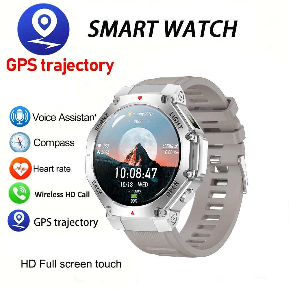 2025 New LED Smart Watch Men's HD AMOLED Bluetooth