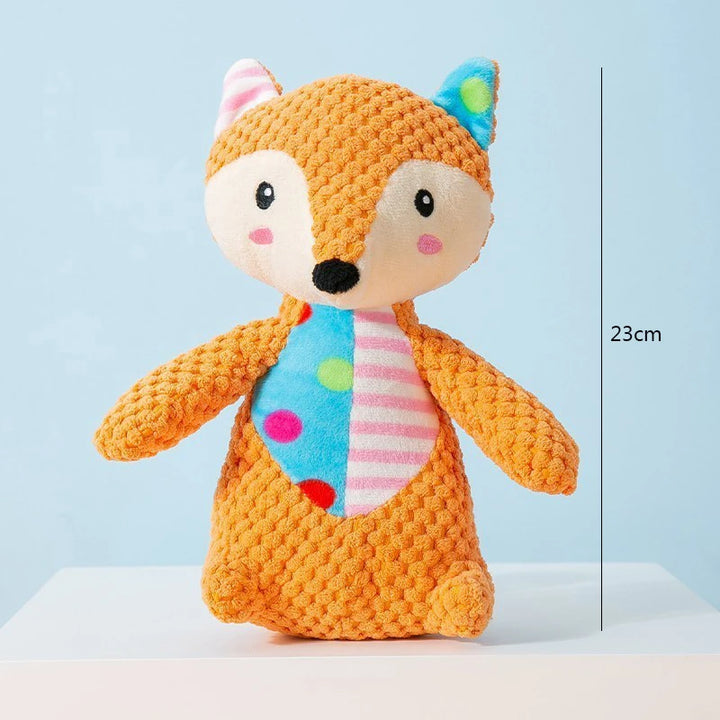 Interactive Pet Plush Puzzle Toy – Bite-Resistant, Squeaky, and Teeth-Cleaning Chew Toy for Cats and Dogs