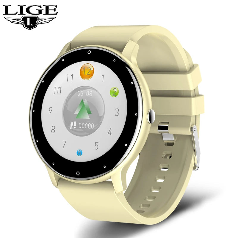 LIGE 2024 Smart watch Ladies Full touch Screen Sports