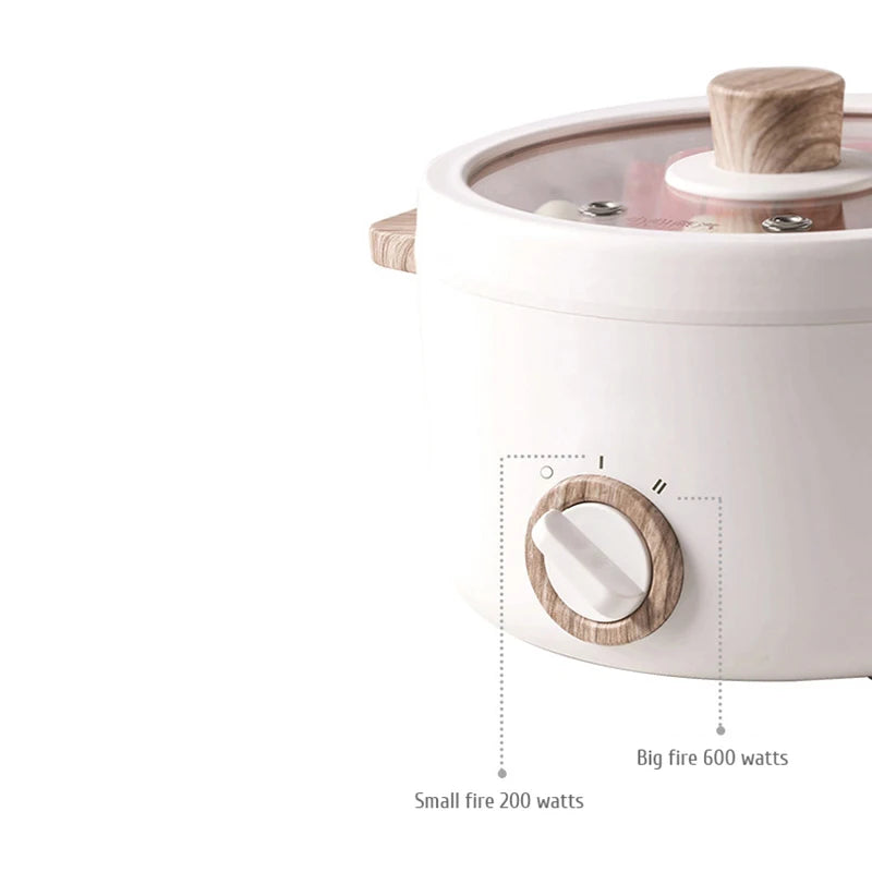 Multi-Function Mini Electric Cooker – 1.2L Portable Cooking Pot for Boiling, Steaming, and Rice Cooking – Ideal for Dorms, Offices, and Small Households