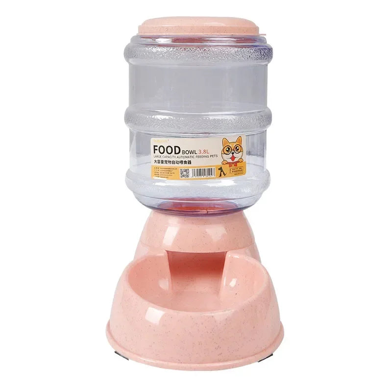 Automatic Pet Feeder & Water Dispenser – 2-in-1 Gravity-Fed System for Cats & Small Dogs