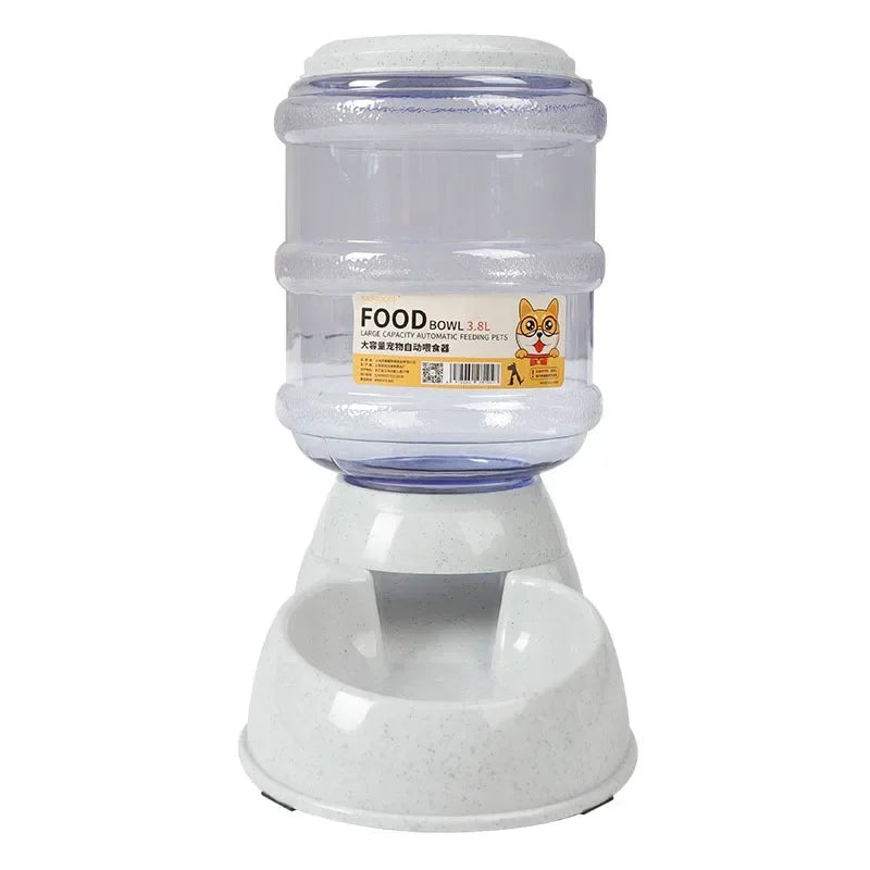 Automatic Pet Feeder & Water Dispenser – 2-in-1 Gravity-Fed System for Cats & Small Dogs