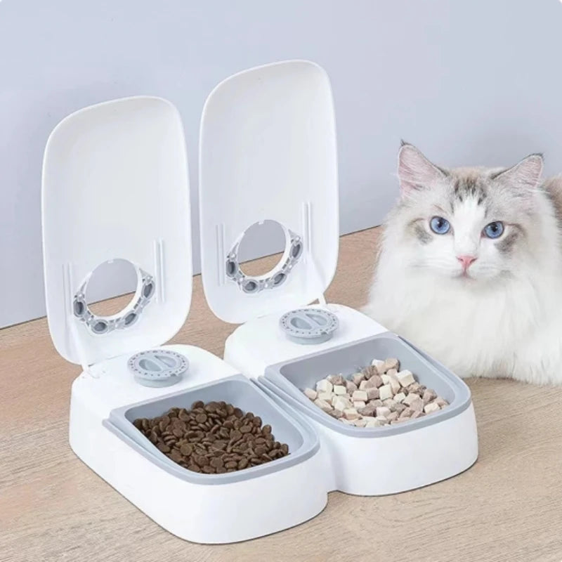 Single Automatic Pet Food Dispenser Bowl with Timer