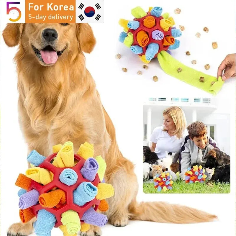 Interactive Pet Sniffing Ball – Educational Foraging & Training Toy for Dogs & Cats – Encourages Natural Feeding Behavior