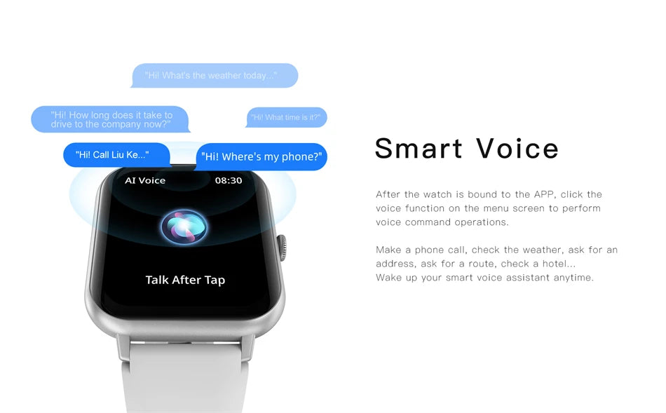 LIGE Waterproof Smart Watch Bluetooth Call Women