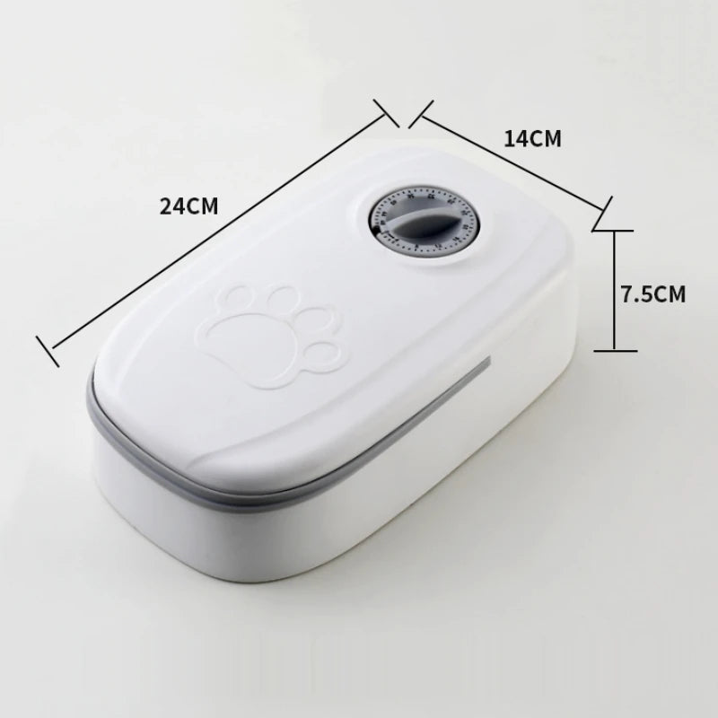 Single Automatic Pet Food Dispenser Bowl with Timer