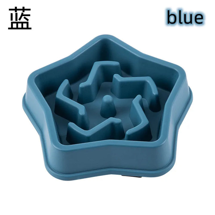 Pet Cat & Dog Slow Food Bowl – Anti-Choking, Non-Slip Silicone Feeder – Multiple Colors & Shapes