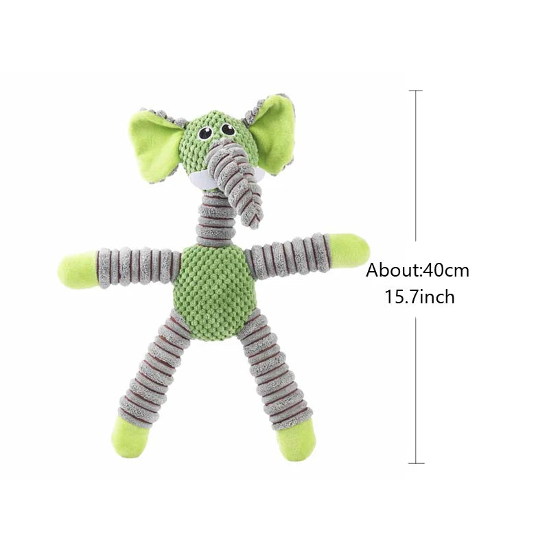 Elephant Pet Push Toy – Interactive Self-Relieving & Vocalizing Toy for Dogs & Cats – Bite-Resistant Teeth Grinding Chew Toy