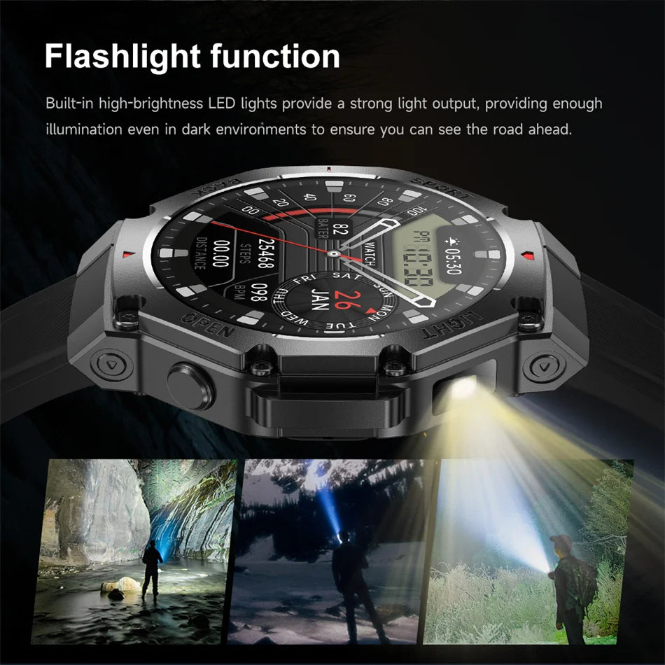 2025 New LED Smart Watch Men's HD AMOLED Bluetooth