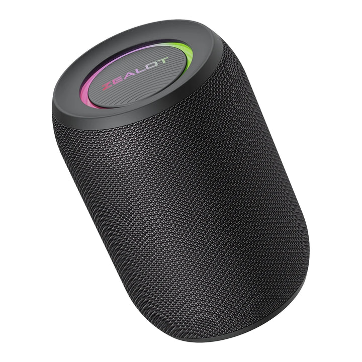 Zealot S32 Pro Bluetooth Speaker – Waterproof Portable Subwoofer with Deep Bass, RGB Lights, and 360° Stereo Sound