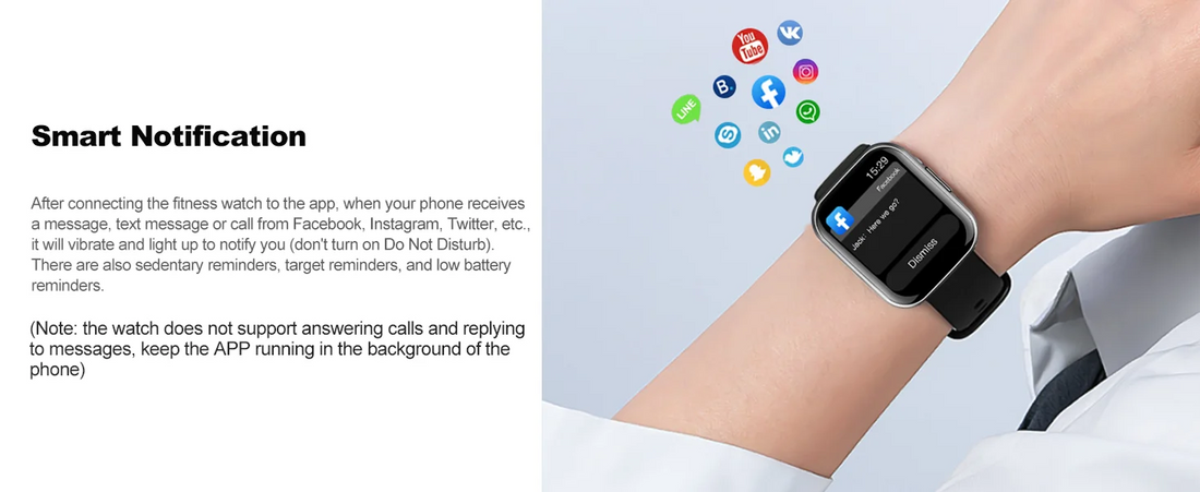 Nerunsa Smart Watch, 1.69" HD Touch Screen Fitness