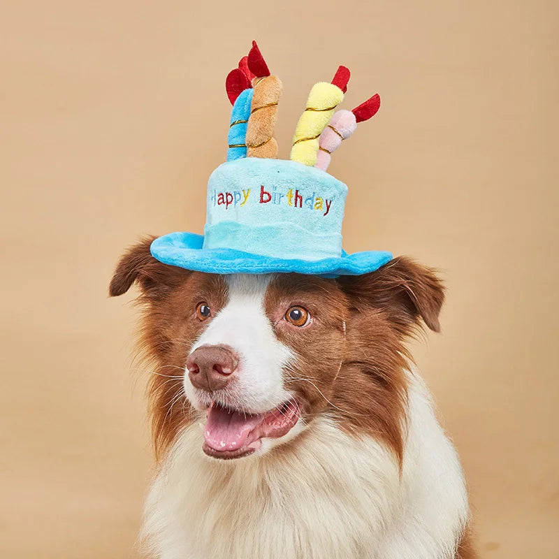 Adjustable Birthday Party Dog Hat – Cute Pet Costume Hat for Dogs & Cats – Puppy Grooming & Dress-Up Accessory