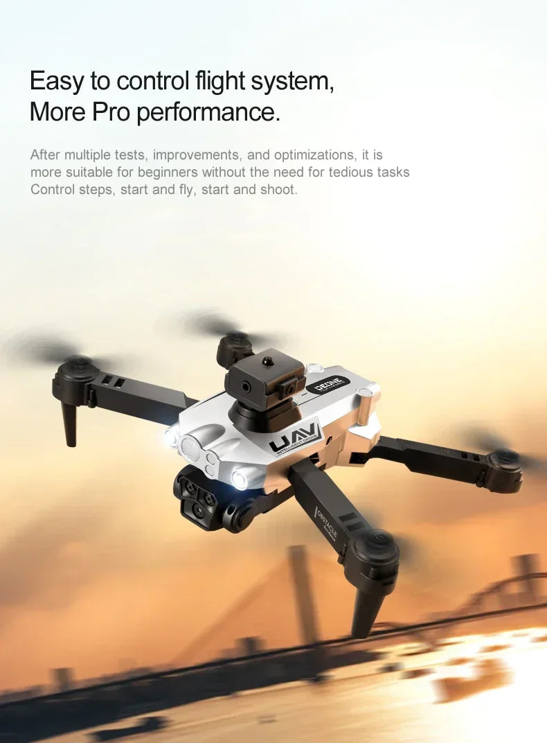 LU200 Drone – 8K Triple Camera, 5G GPS, 10KM Range, Obstacle Avoidance, Foldable Quadcopter