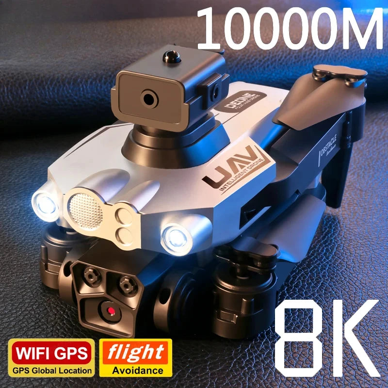 LU200 Drone – 8K Triple Camera, 5G GPS, 10KM Range, Obstacle Avoidance, Foldable Quadcopter