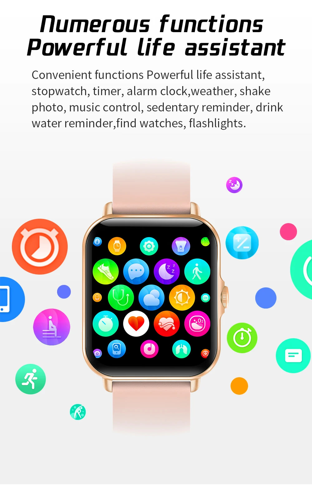 2022 Digital Smartwatch Sports Fitness Men's Women