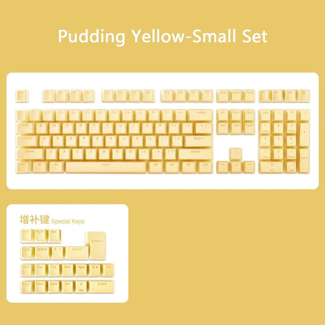 129-Key Pudding Keycaps – OEM Profile, PBT Double-Shot, RGB Backlit for MX Switch Mechanical Keyboards (ISO Layout)