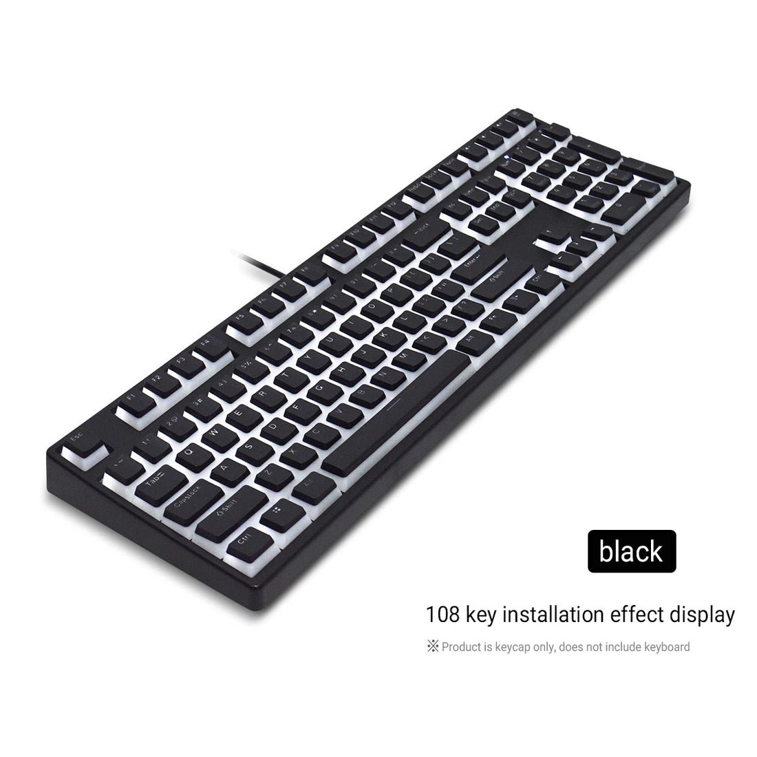 129-Key Pudding Keycaps – OEM Profile, PBT Double-Shot, RGB Backlit for MX Switch Mechanical Keyboards (ISO Layout)