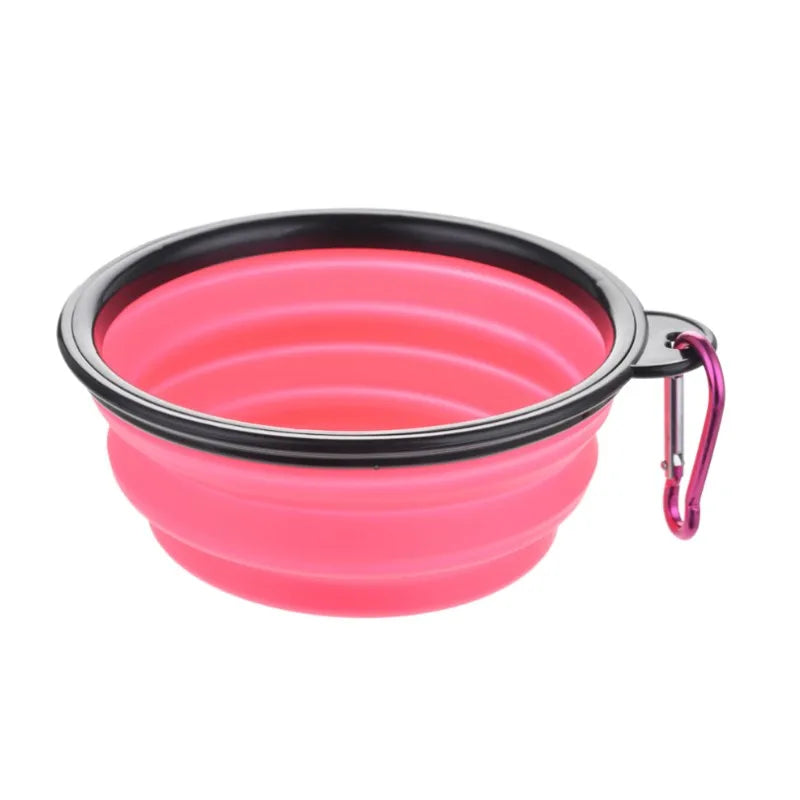 Portable Pet Food & Water Bowl – Durable TPR Silicone Collapsible Travel Bowl for Dogs & Cats