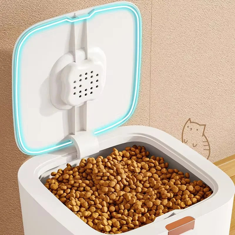 Airtight Pet Food Storage Barrel – Moisture-Proof Container for Cat & Dog Food