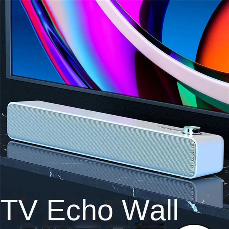 Original Bluetooth Subwoofer Soundbar – Wireless Audio Echo Wall Speaker for TV, Computer, and Home Theater