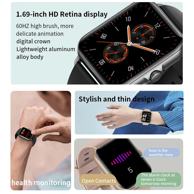 2022 Digital Smartwatch Sports Fitness Men's Women