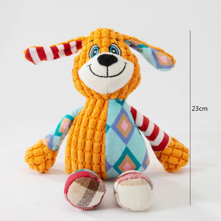 Interactive Pet Plush Puzzle Toy – Bite-Resistant, Squeaky, and Teeth-Cleaning Chew Toy for Cats and Dogs