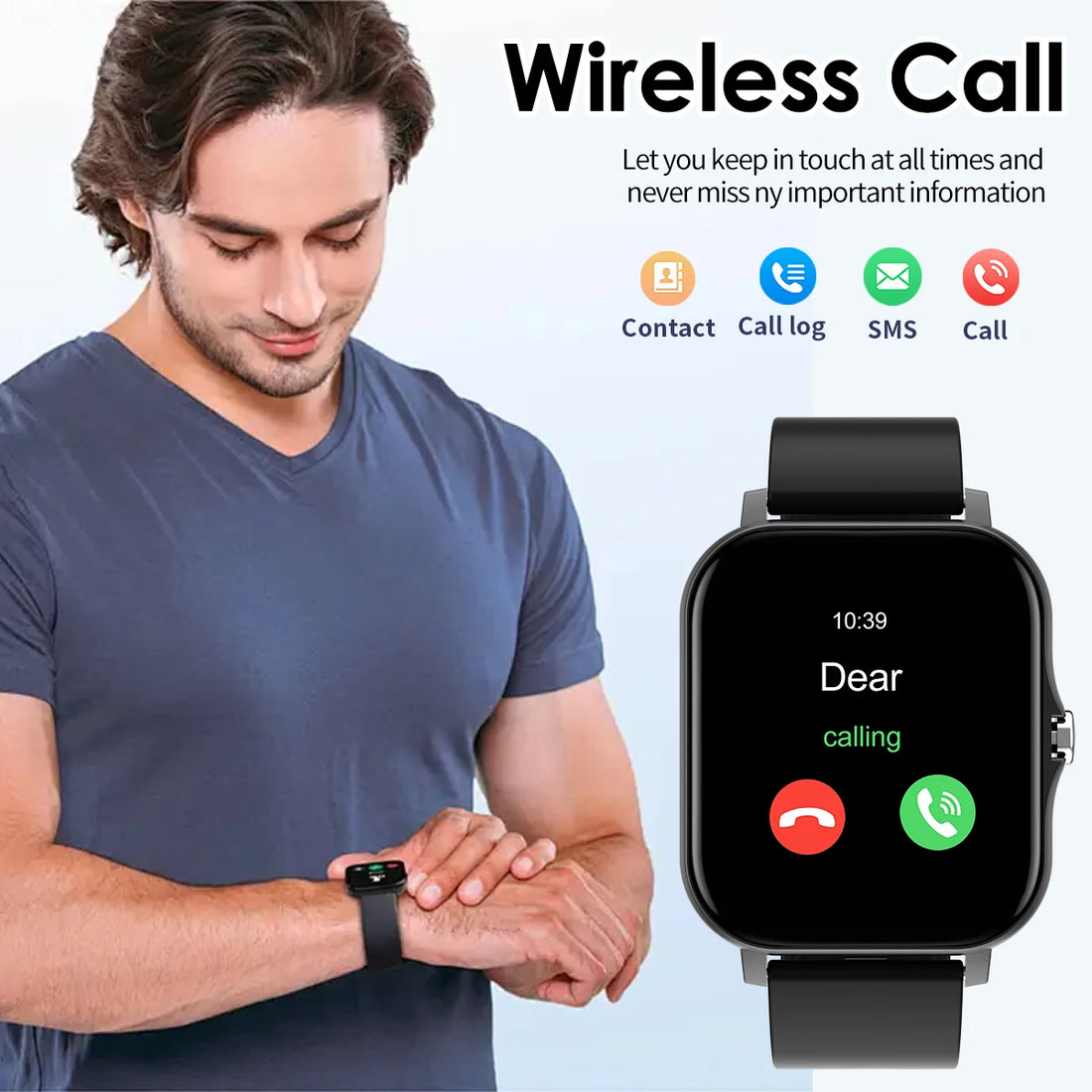 Smart Watch Bluetooth Call Smartwatch Touch Dial